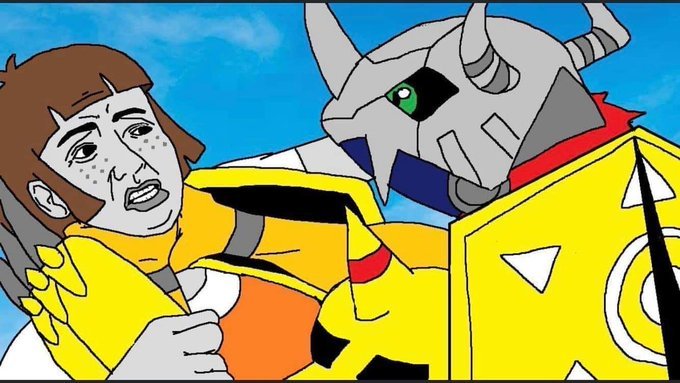 An "Abby choke edit":https://knowyourmeme.com/memes/abby-choke-edits meme. The meme shows Angela Anaconda being choked by a Digimon.
