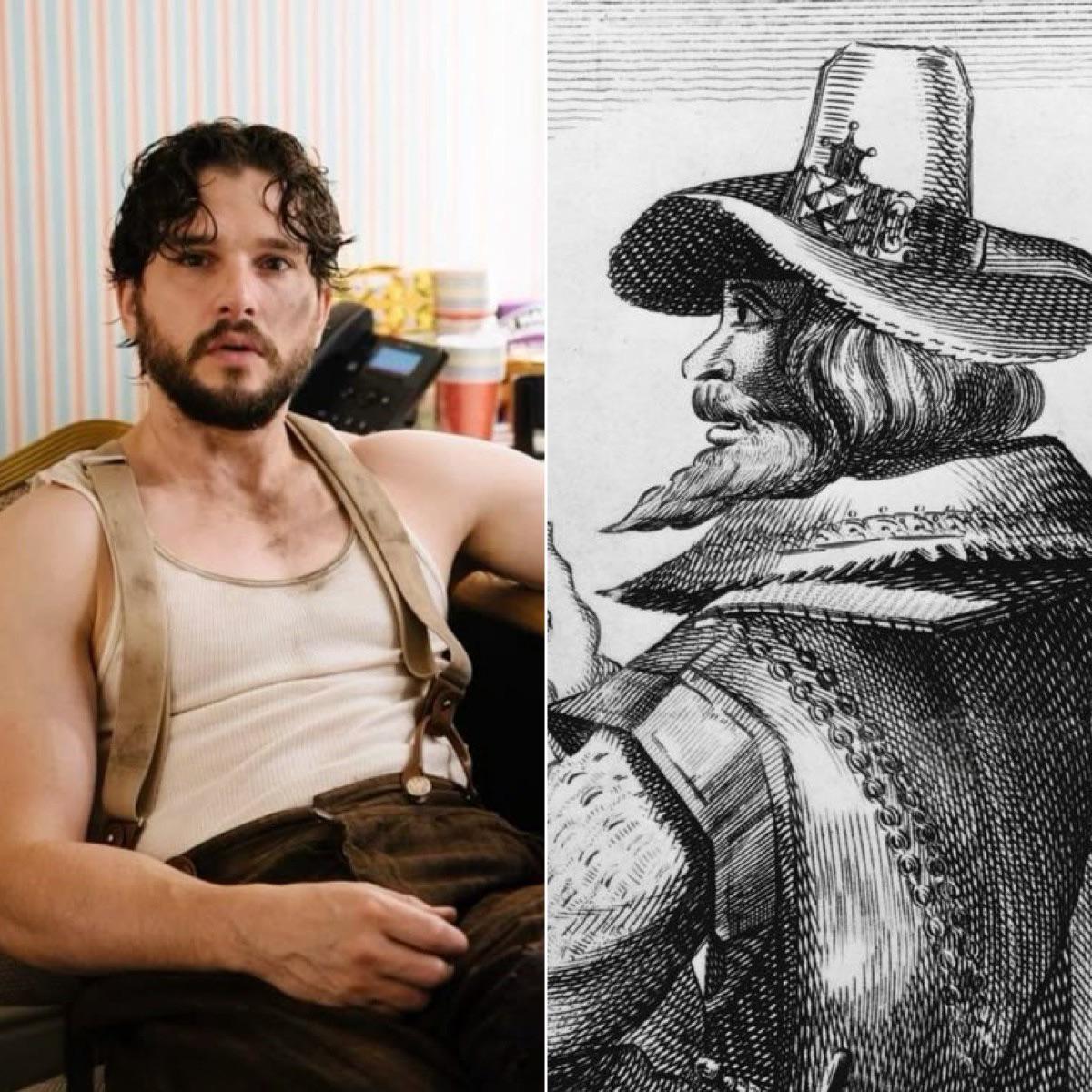 The actor Kit Harington is a direct descendant of Robert Catesby, the mastermind behind the 1605 gun...