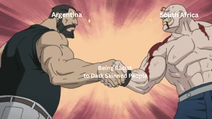 Argentina South Africa Being Racist to Dark Skinned People