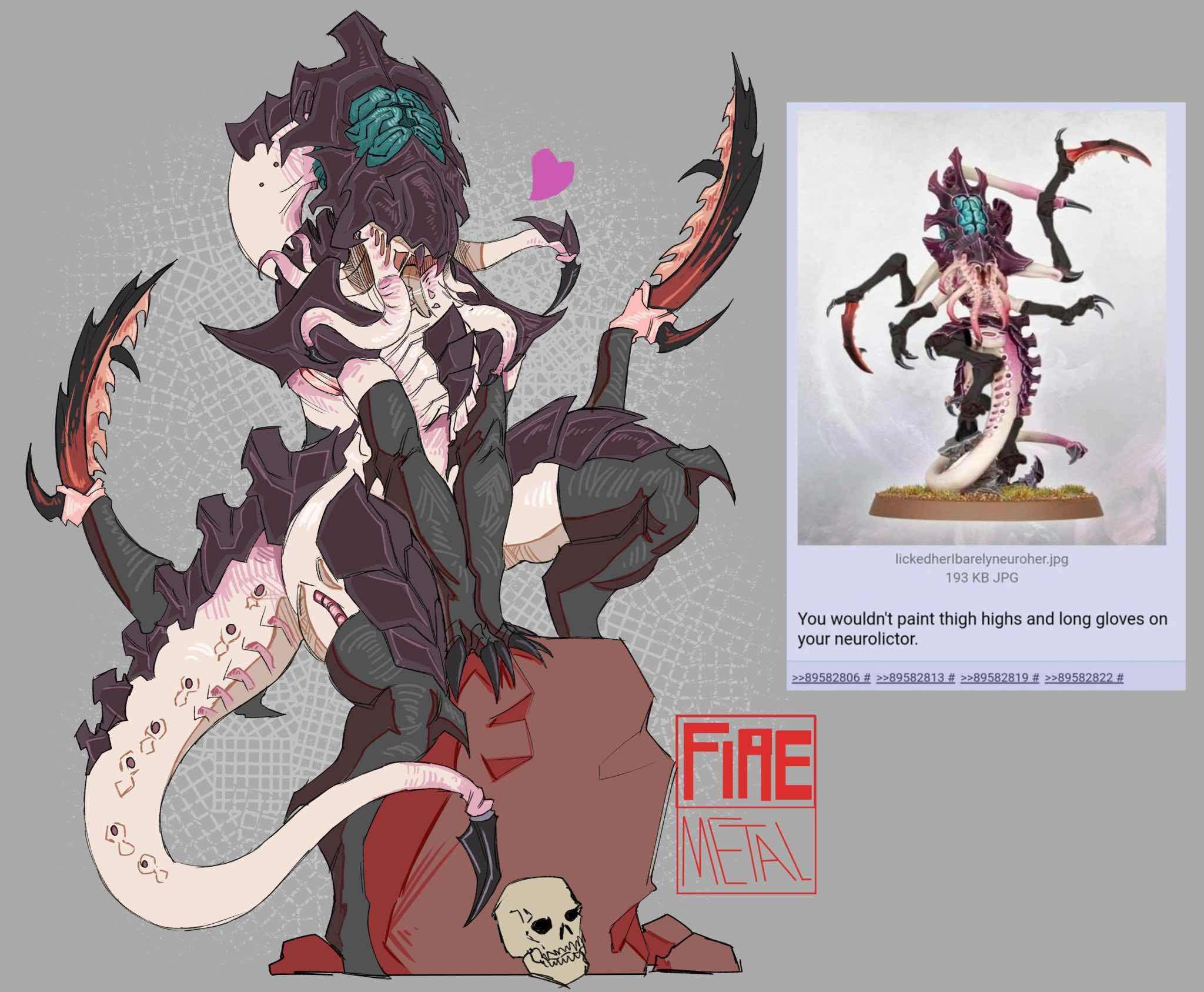 FIRE METAL 6 #5 lickedherlbarelyneuroher.jpg 193 KB JPG You wouldn't paint thigh highs and long gloves on your neurolictor. >>89582806 # >>89582813 # >>89582819 # >>89582822 #
