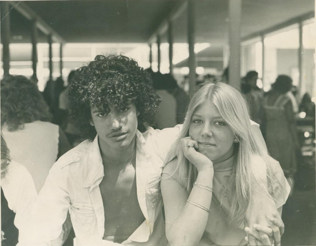 Slash and his first girlfriend, 1978