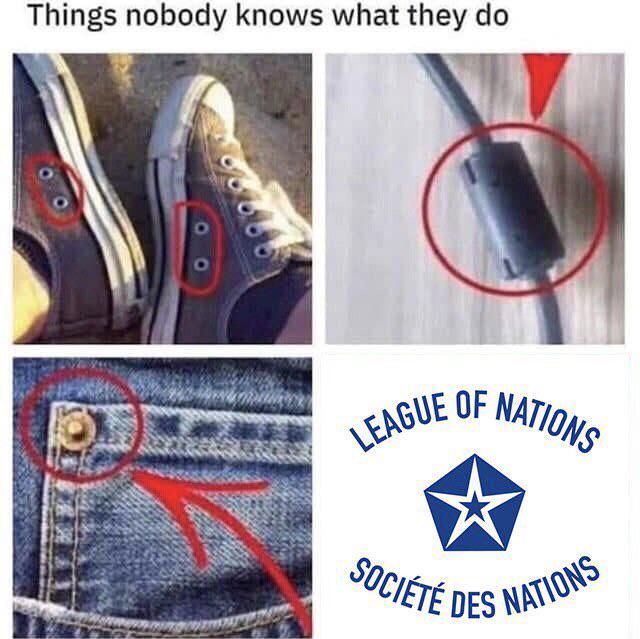 Things nobody knows what they do 00 LEAGUE OF NATIONS SOCIÉTÉ DES NATIONS