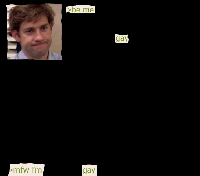 >be me >mfw i'm gay gay