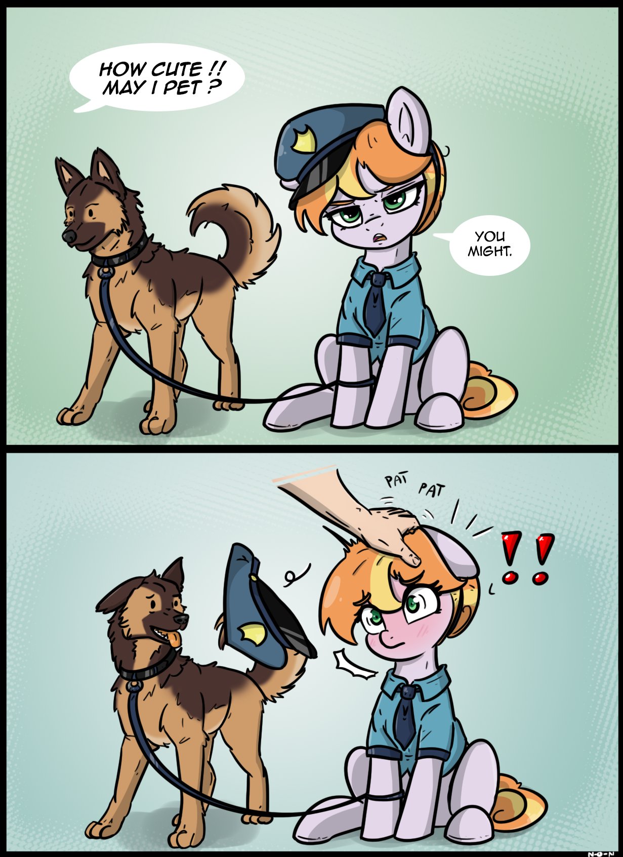 HOW CUTE !! MAY I PET? you MIGHT. PAT PAT !!