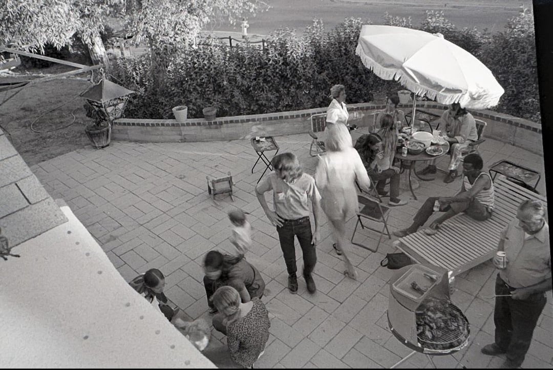 A garden party, 1973