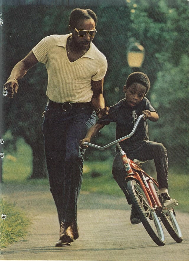 Learning to ride a bike, 1973