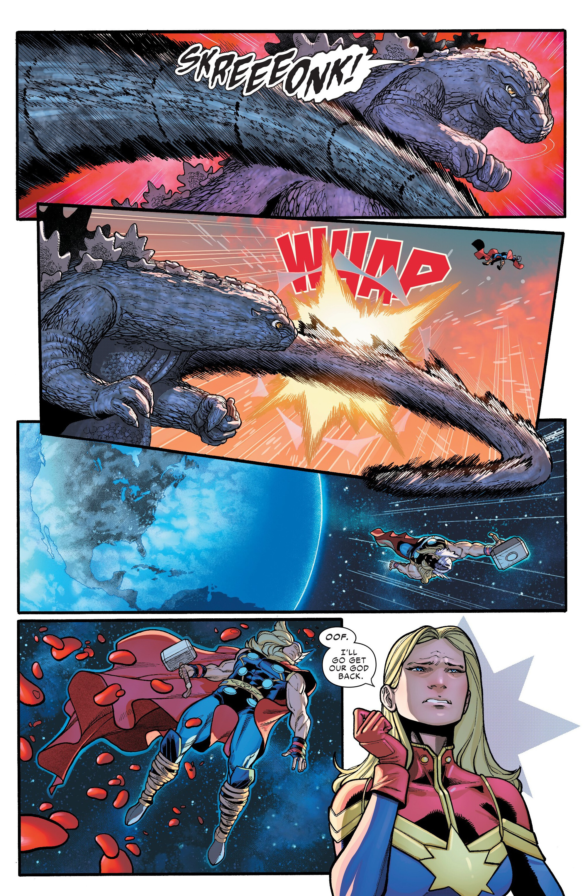 SKREEEONK! WHAP OOF. I'LL GO GET OUR GOD BACK.