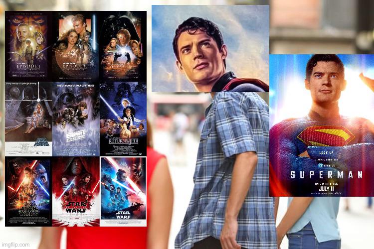 EPISODE I EPISODE STAR WARS imgflip.com THE STAR WARS SAC ENPIRE RETURNAJED LOOK UP STAR WARS STAR WARS SUPERMAN OMLY IN THE ESS JULY 11
