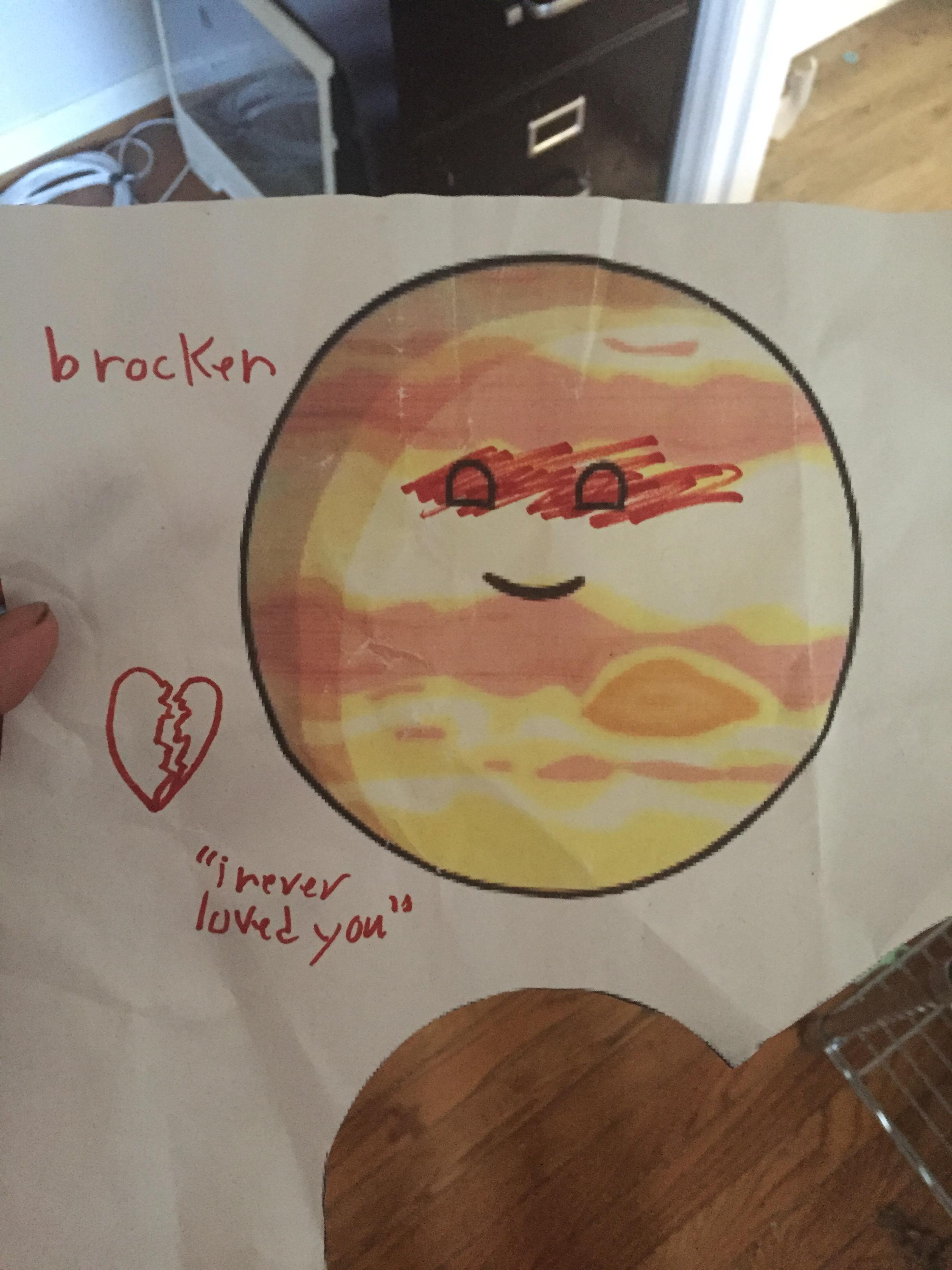 brocken "I never loved you"