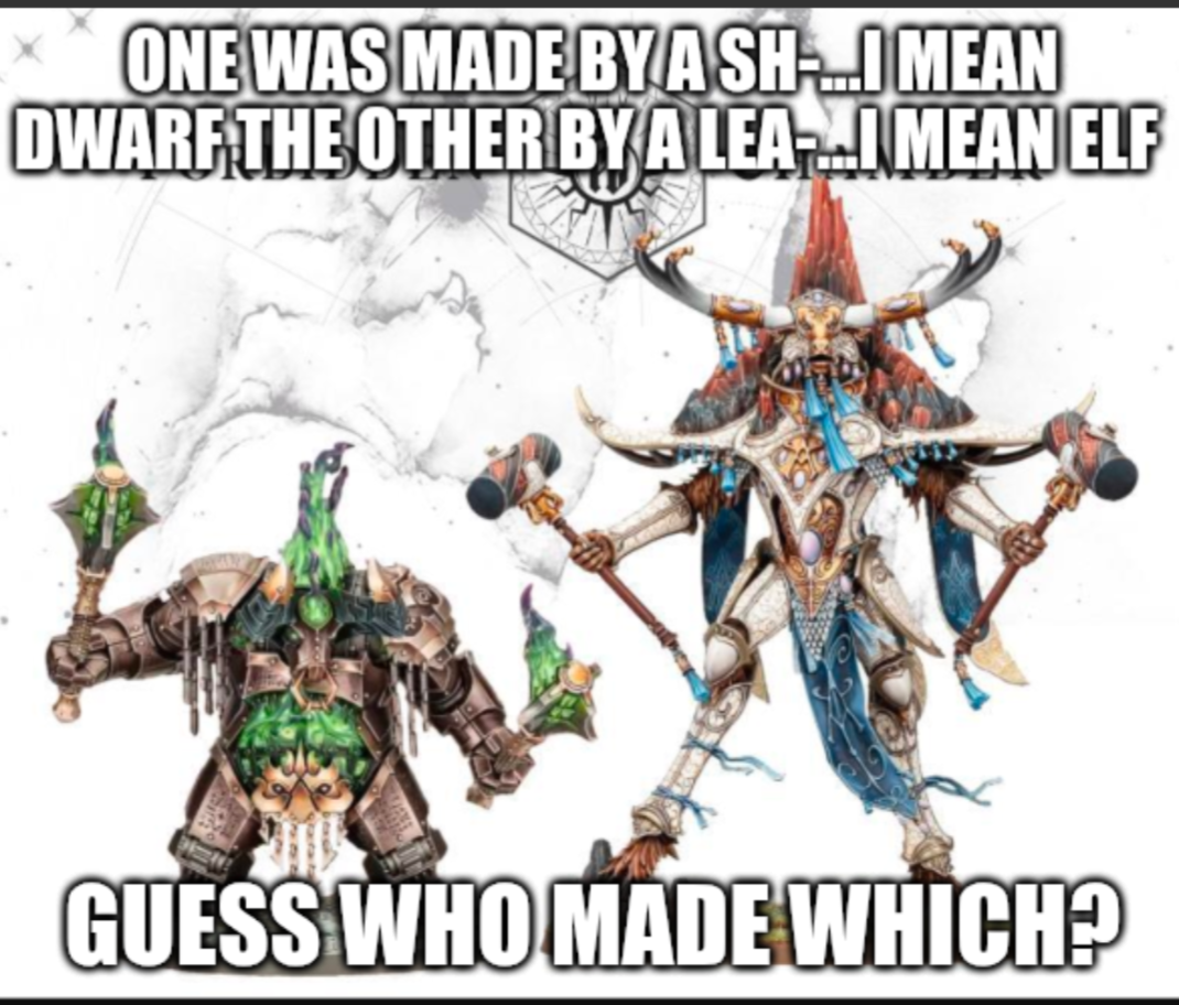 ONE WAS MADE BY A SH....I MEAN DWARF THE OTHER BY A LEA...I MEAN ELF GUESS WHO MADE WHICH?