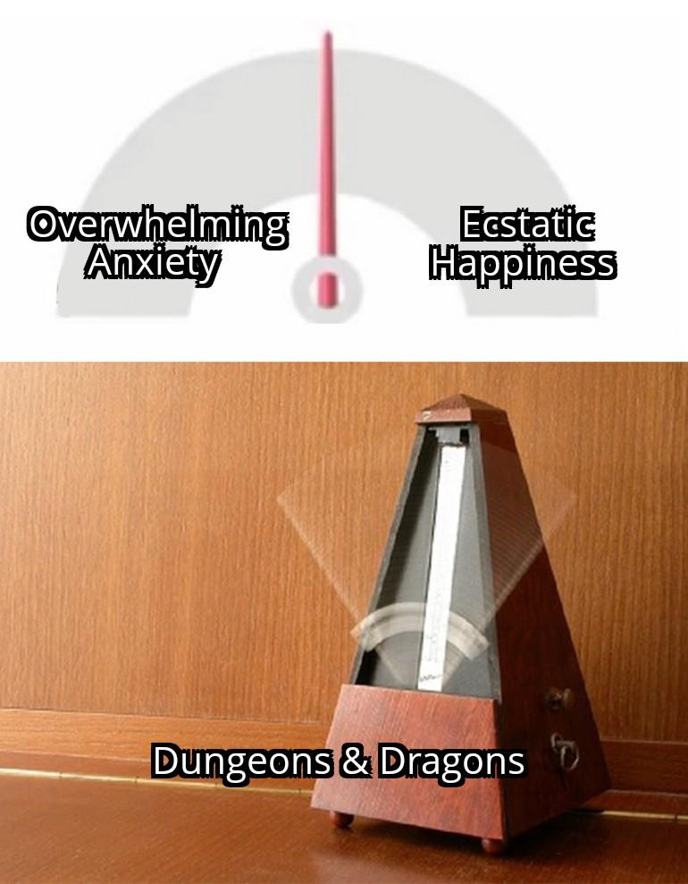 Overwhelming Anxiety Ecstatic Happiness Dungeons & Dragons