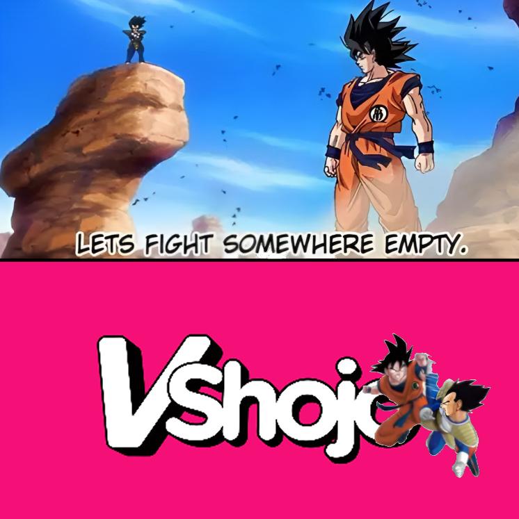 A version of the "let's fight somewhere empty":https://knowyourmeme.com/memes/lets-fight-somewhere-empty meme. The meme is about VTubers leaving VShojo.