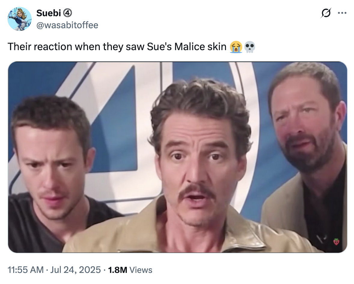 Pascal Skinning July 24th, 2025 tweet by @wasabitoffee | Know Your Meme