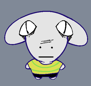 Togore staring up.
