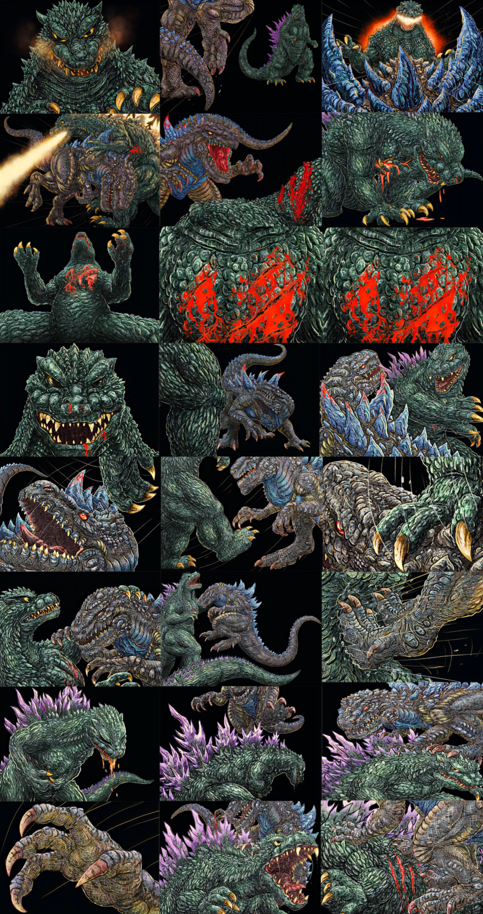 Godzilla 2k vs Godzilla 98 P2 by KaijuZilla