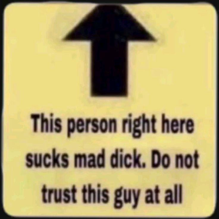 This person right here sucks mad d---. Do not trust this guy at all