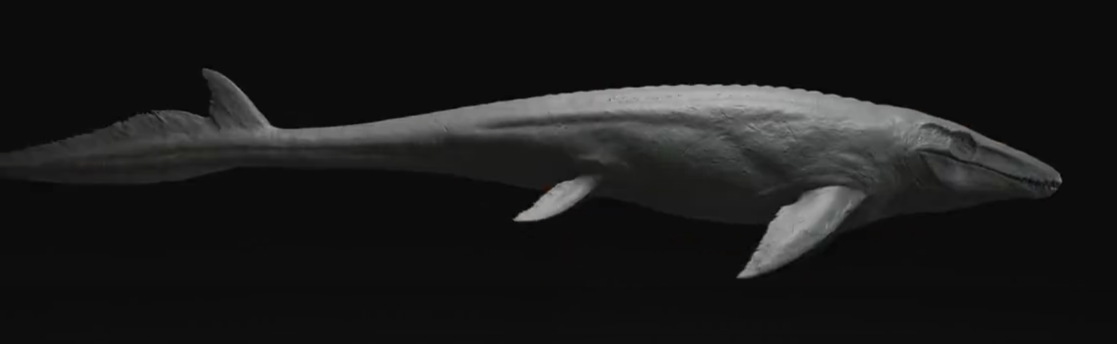 Jurassic world rebirth Mosasaurus CGI model