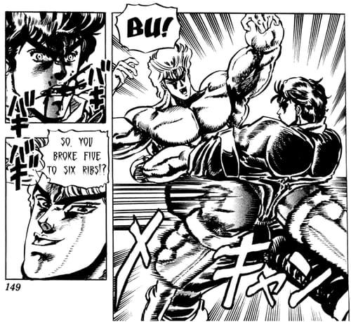 149 SO. YOU BROKE FIVE TO SIX RIBS!? BU!