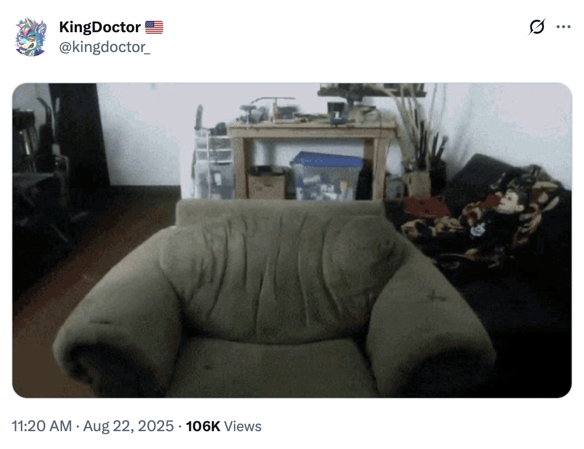 KingDoctor @kingdoctor . • 11:20 AM ⚫ Aug 22, 2025 106K Views ..