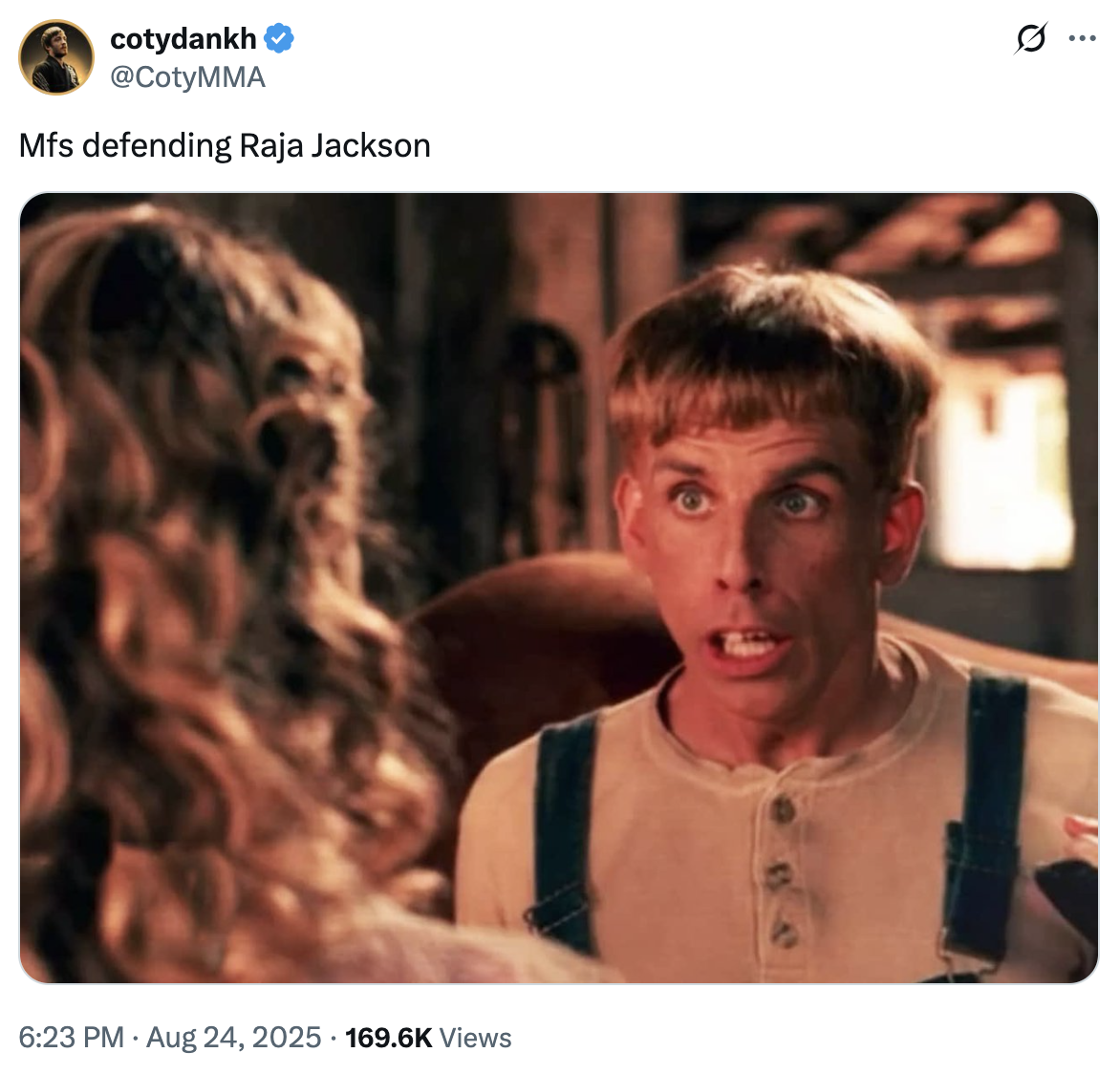 A viral "tweet":https://knowyourmeme.com/memes/sites/twitter-x about Raja Jackson, the son of former "MMA":https://knowyourmeme.com/memes/cultures/mixed-martial-arts-mma-ufc fighter "Rampage" Jackson, beating pro wrestler Syko Stu unconscious and hospitalizing him in an August 2025 "Kick":https://knowyourmeme.com/memes/sites/kick-streaming-platform livestream.