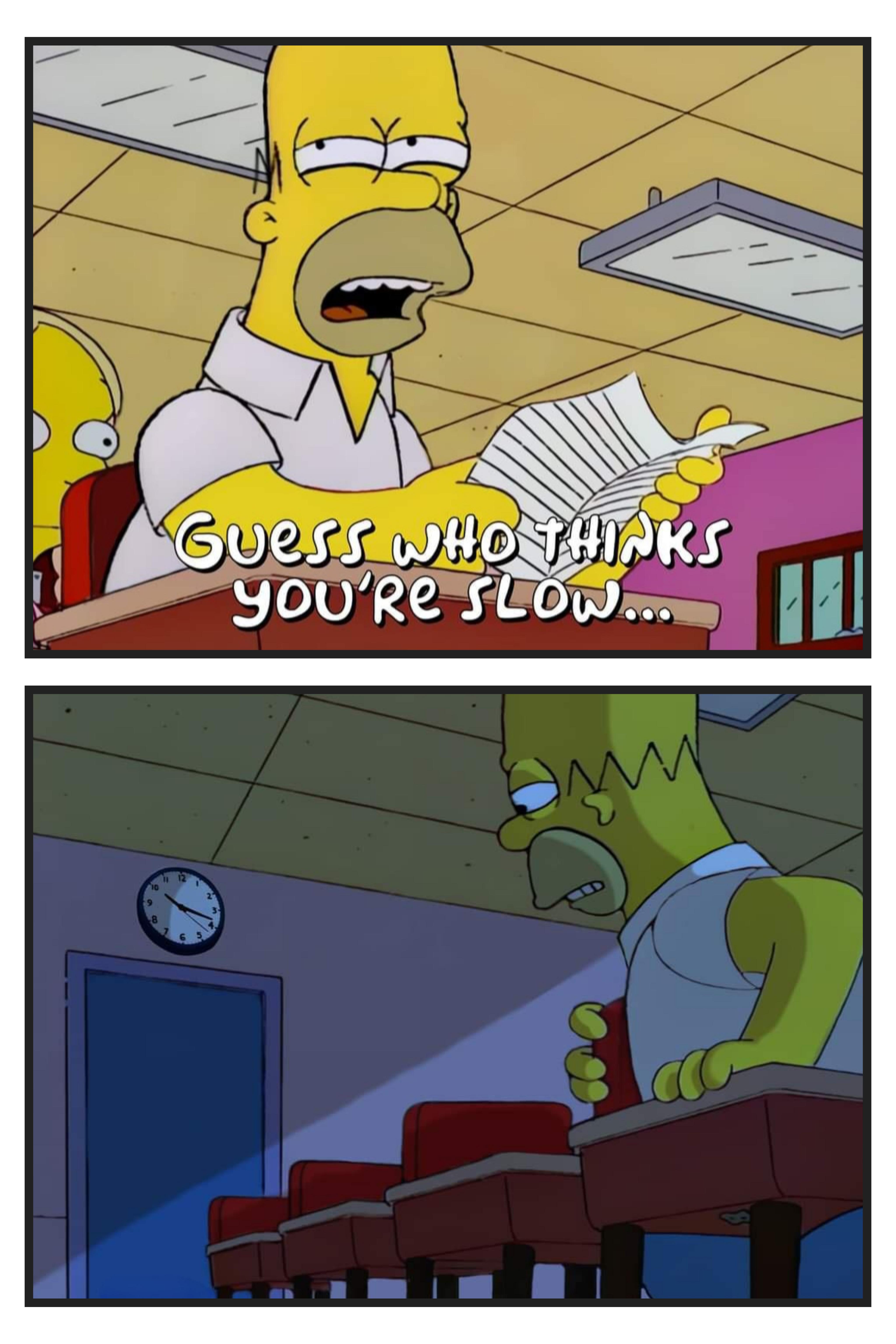 10 Guess WHO THINKS YOU'RE SLOW... ww 11 12 8 65 2