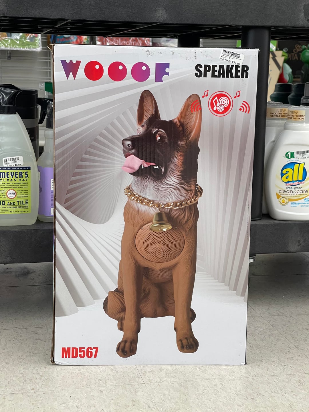 OUR PRICE $3.99 WORKING HOMEKEEPING MEYER'S CLEAN DAY THERAPEUTI LEMON JB AND TILE ES SOAP SCUM & HARD WATER STAINS 33 elcome WOOOF OUR PRICE $59.99 SPEAKER MD567 PITA NEW NEW SMOOTHS FIBE GENTLE ON SCOTHS FIBERS NTLE ON SKIN. all stalalj alifters clean&care free clear FABRICSMOOTH