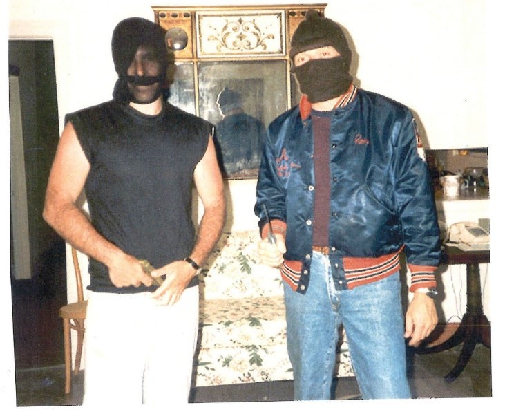 Epstein and some masked dude on their way to commit crimes