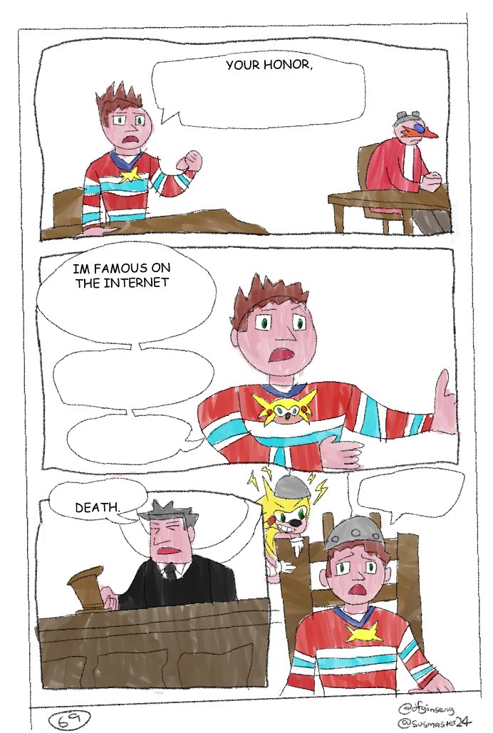 IM FAMOUS ON THE INTERNET DEATH. YOUR HONOR, @dfginseng ②Susmaster24