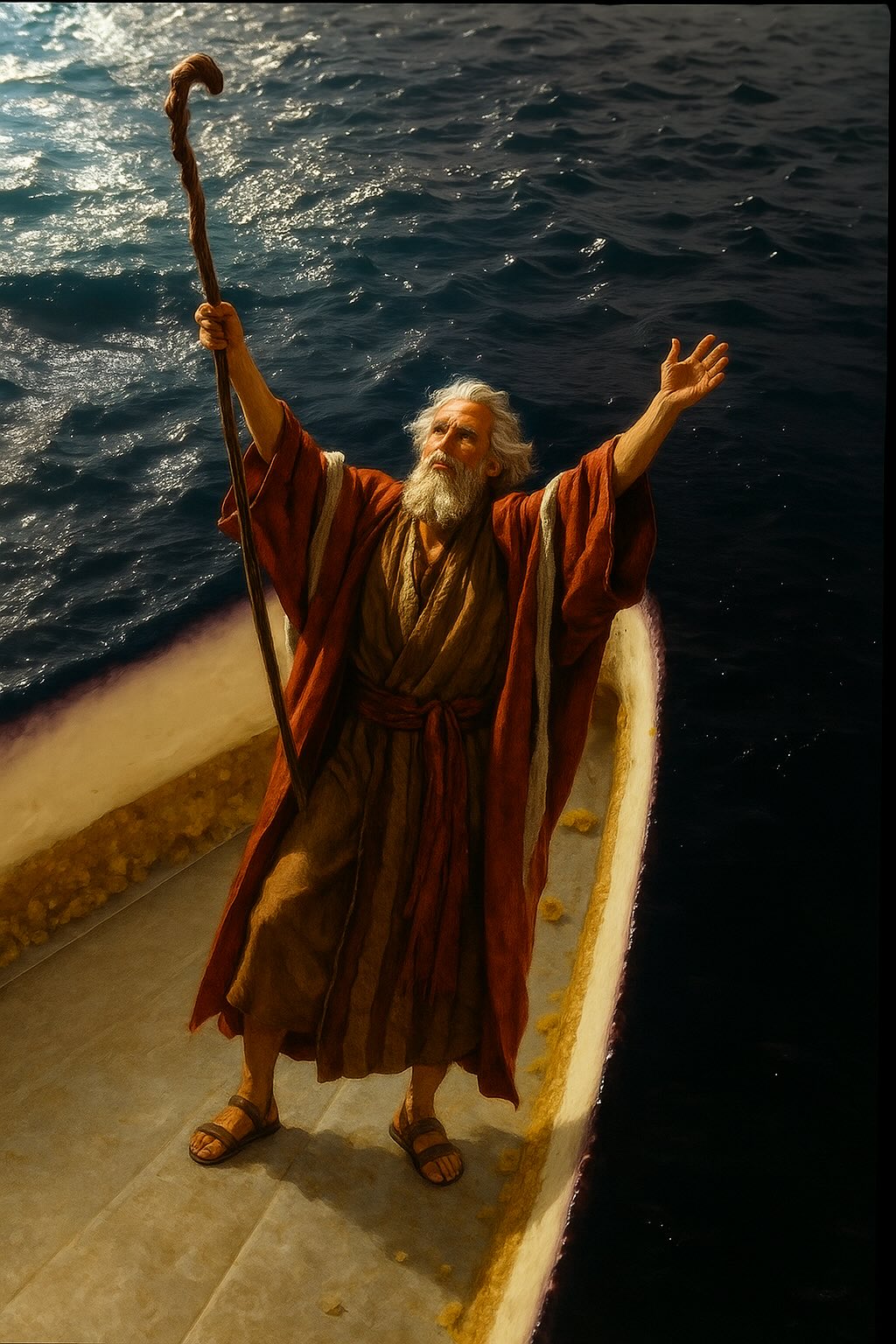 Moses Parting the Cheesecake Sea