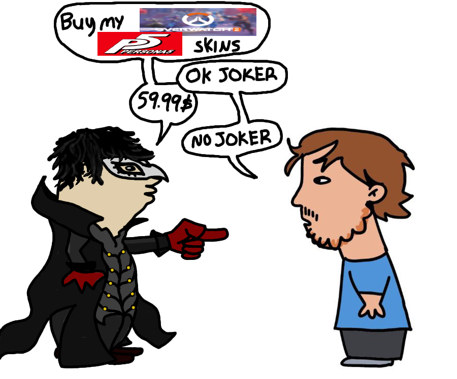 (Buy my P VERWATCH 2 PERSONAS SKINS OK JOKER (59.99$ NO JOKER