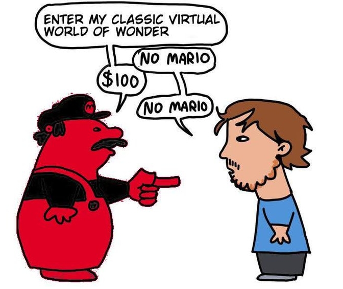 ENTER MY CLASSIC VIRTUAL WORLD OF WONDER NO MARIO $100 NO MARIO