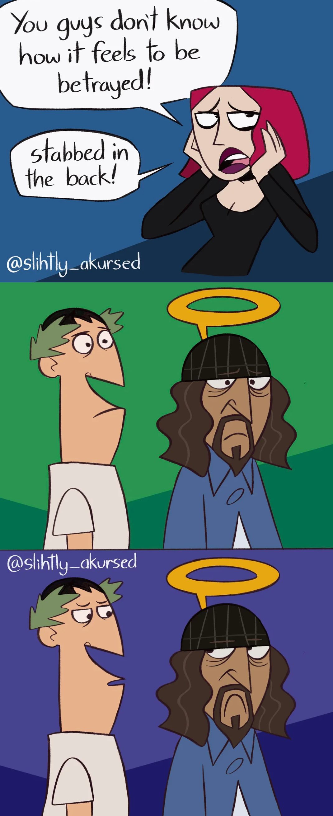 You guys don't know how it feels to be betrayed! stabbed in the back! @slihtly_akursed @slihtly_akursed