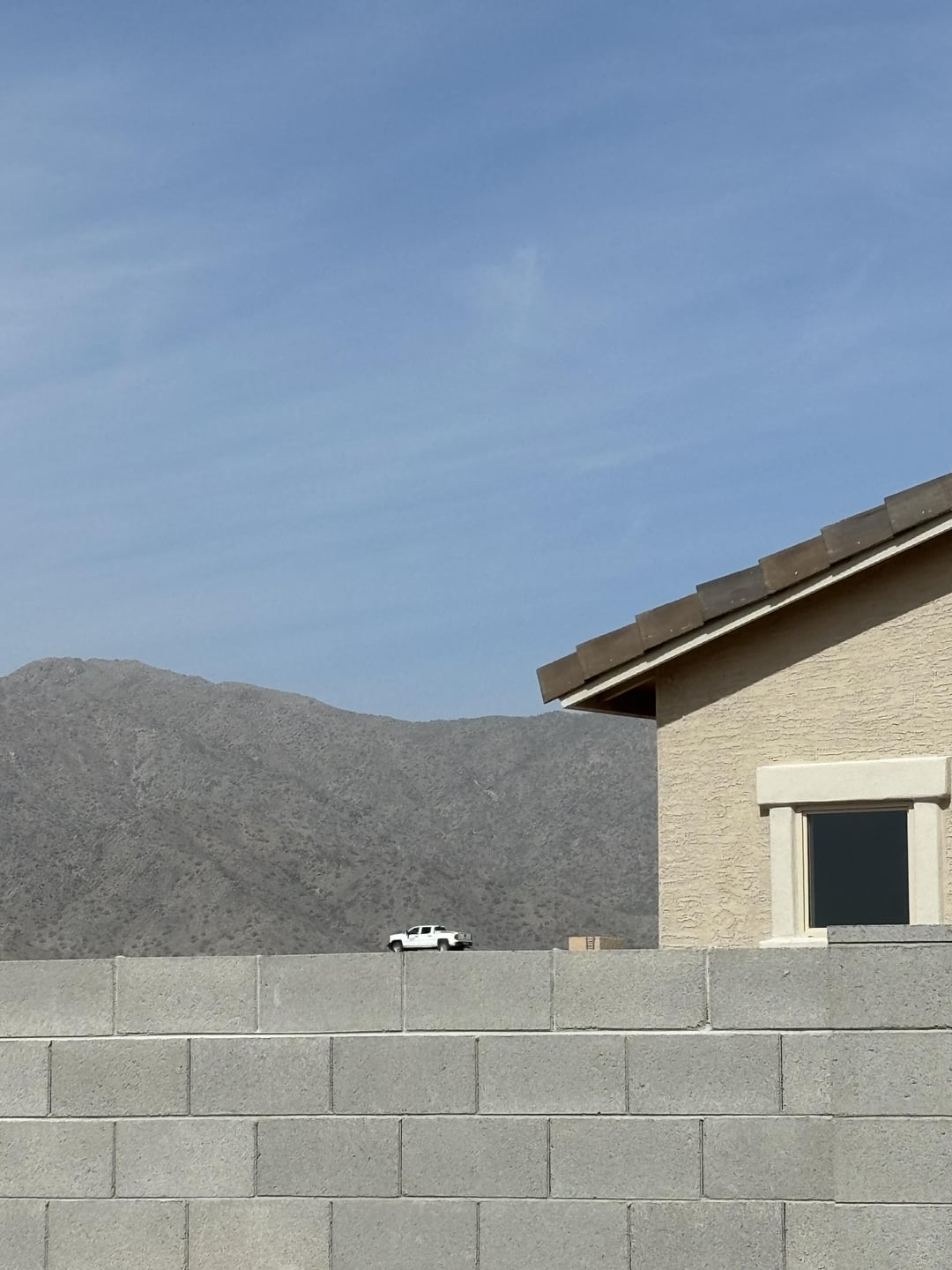 A truck on a wall
