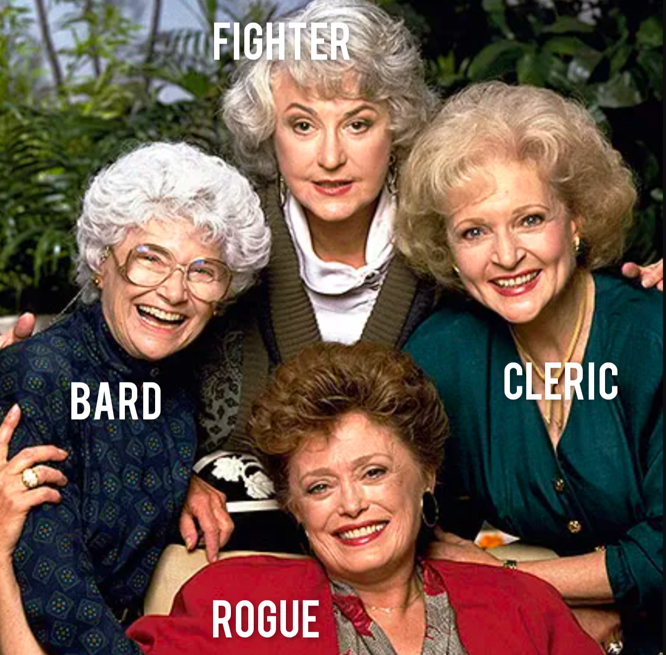 FIGHTER BARD CLERIC ROGUE