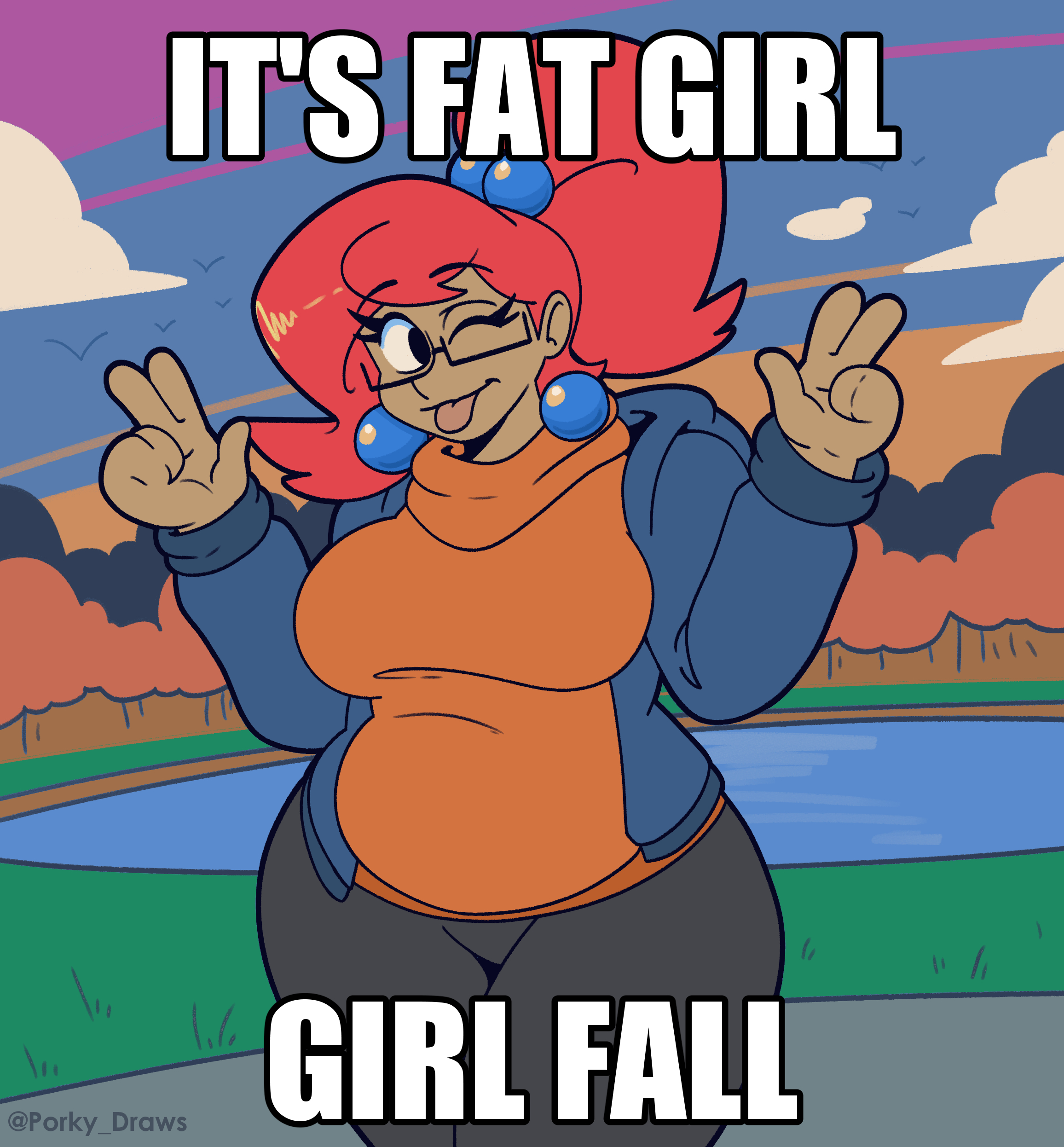 Fat Girl Fall / Fat Boy Fall: Image Gallery | Know Your Meme