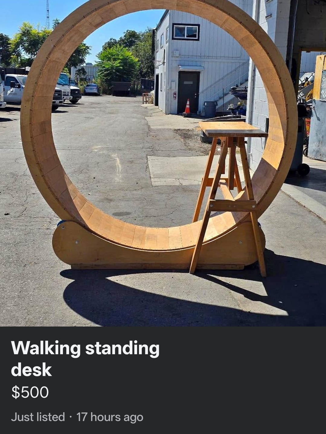 Walking standing desk $500 • Just listed ⚫ 17 hours ago