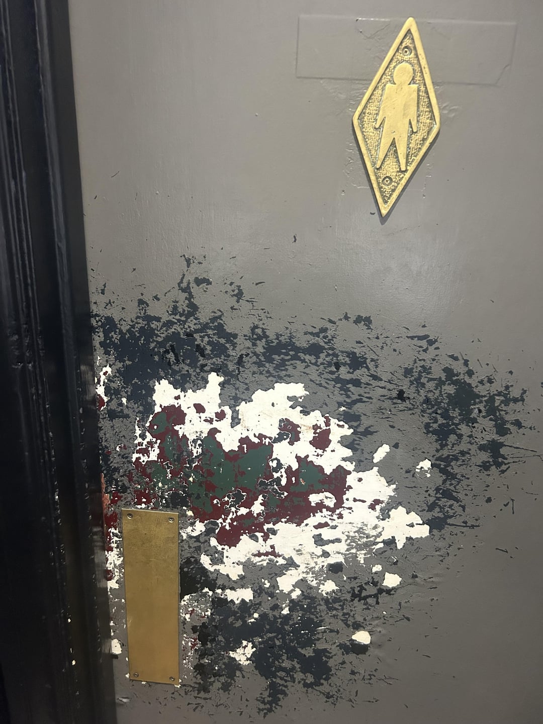 The men's washroom