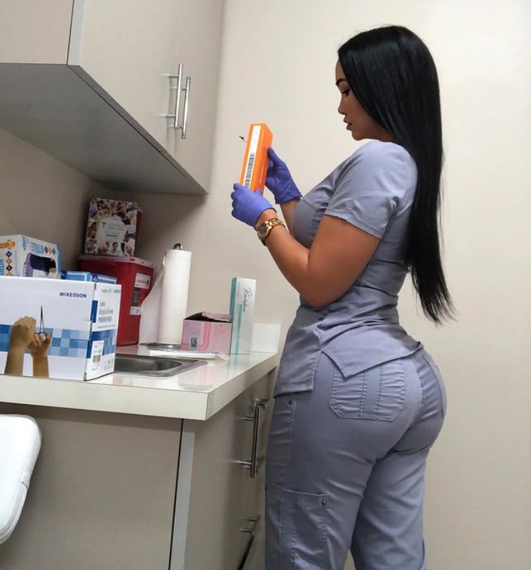 A photo by Dana Lee, a nurse and model. The image was posted to her Instagram page in 2019.