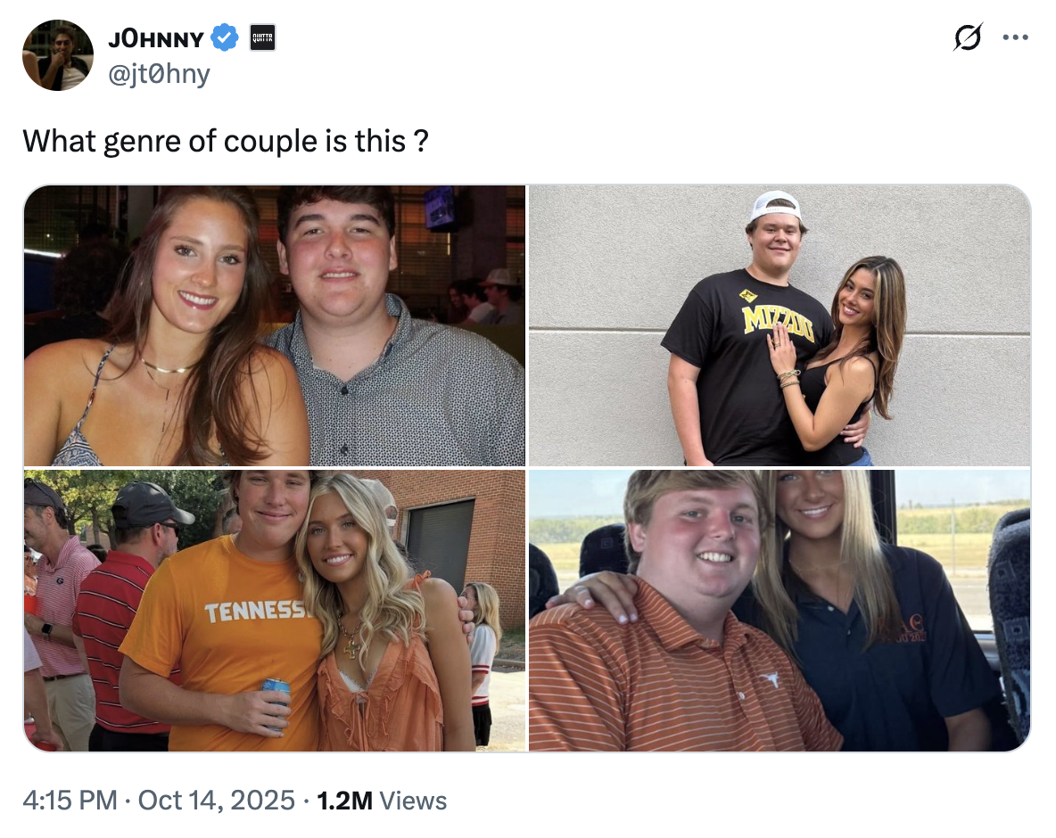 A "tweet":https://knowyourmeme.com/memes/sites/twitter-x of the Pudgy SEC Kid and Hot Girl "tweet":https://knowyourmeme.com/memes/sites/twitter-x from an "SEC Burnerverse":https://knowyourmeme.com/memes/burnerverse.
