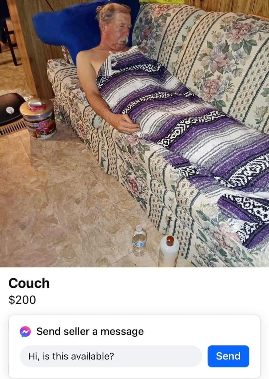 Couch $200 Send seller a message Hi, is this available? Send