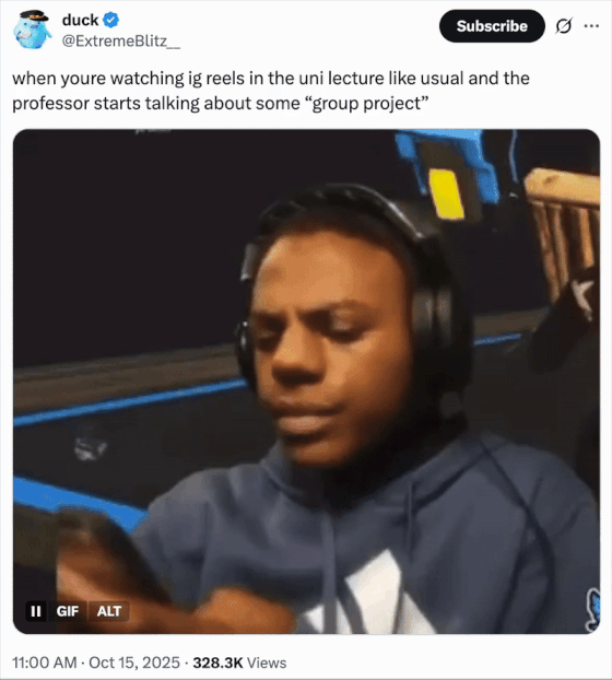 A "tweet":https://knowyourmeme.com/memes/sites/twitter-x using one of the "GIFs":https://knowyourmeme.com/memes/cultures/gif from "IShowSpeed's":https://knowyourmeme.com/memes/people/ishowspeed famous "EARLY STREAM!" livestream that many Speed reaction video, GIFs and memes are from, notably including the "IShowSpeed Smiling Trying Not to Laugh":https://knowyourmeme.com/memes/ishowspeed-smiling-trying-not-to-laugh meme.