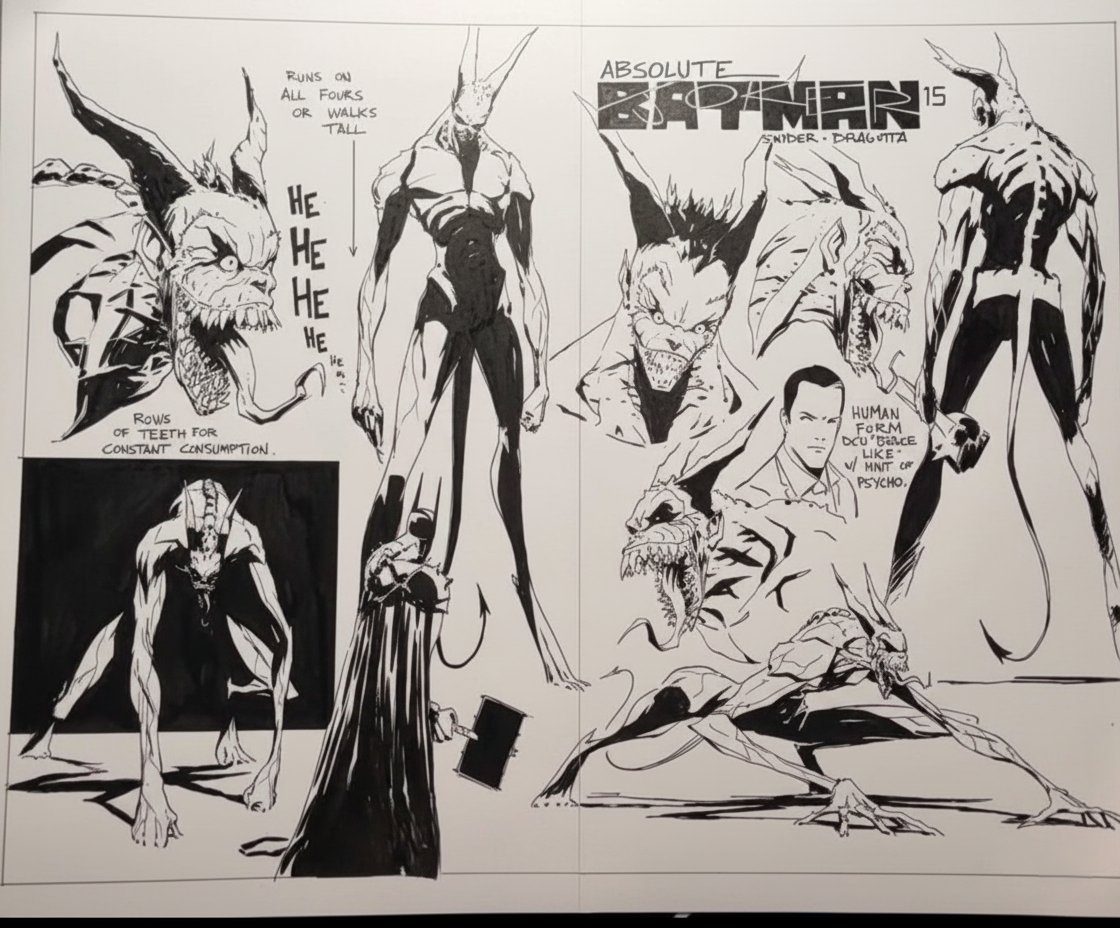 RUNS ON ALL FOURS OR WALKS TALL ABSOLUTE BAR NAR SNIDER DRAGUTTA 15 Rows OF TEETH FOR CONSTANT CONSUMPTION. A HUMAN FORM DCU BCE LIKE v/MNIT CA PSYCHO.