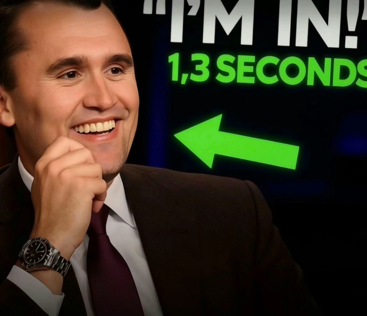 A "face swap":https://knowyourmeme.com/memes/face-swap "meme":https://knowyourmeme.com/memes/memes of "Charlie Kirk":https://knowyourmeme.com/memes/people/charlie-kirk on the "I'm In! 1.3 Seconds":https://knowyourmeme.com/memes/im-out-13-seconds meme.