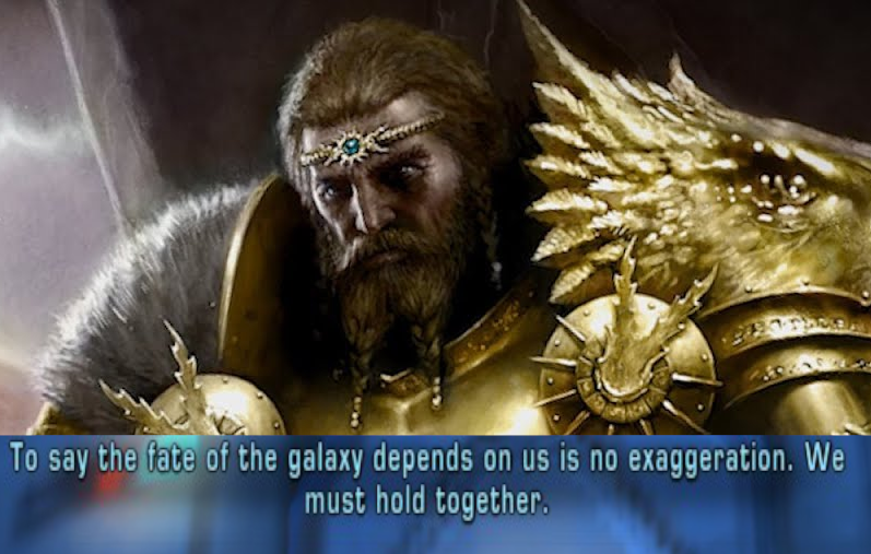To say the fate of the galaxy depends on us is no exaggeration. We must hold together.