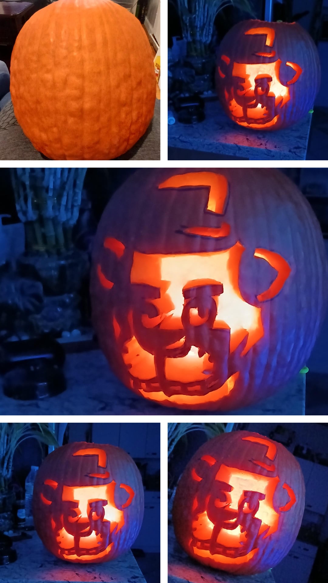 FNAF as a pumpkin