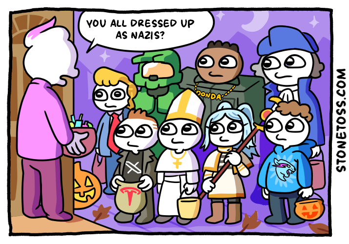 YOU ALL DRESSED UP AS NAZIS? DONDA STONETOSS.COM