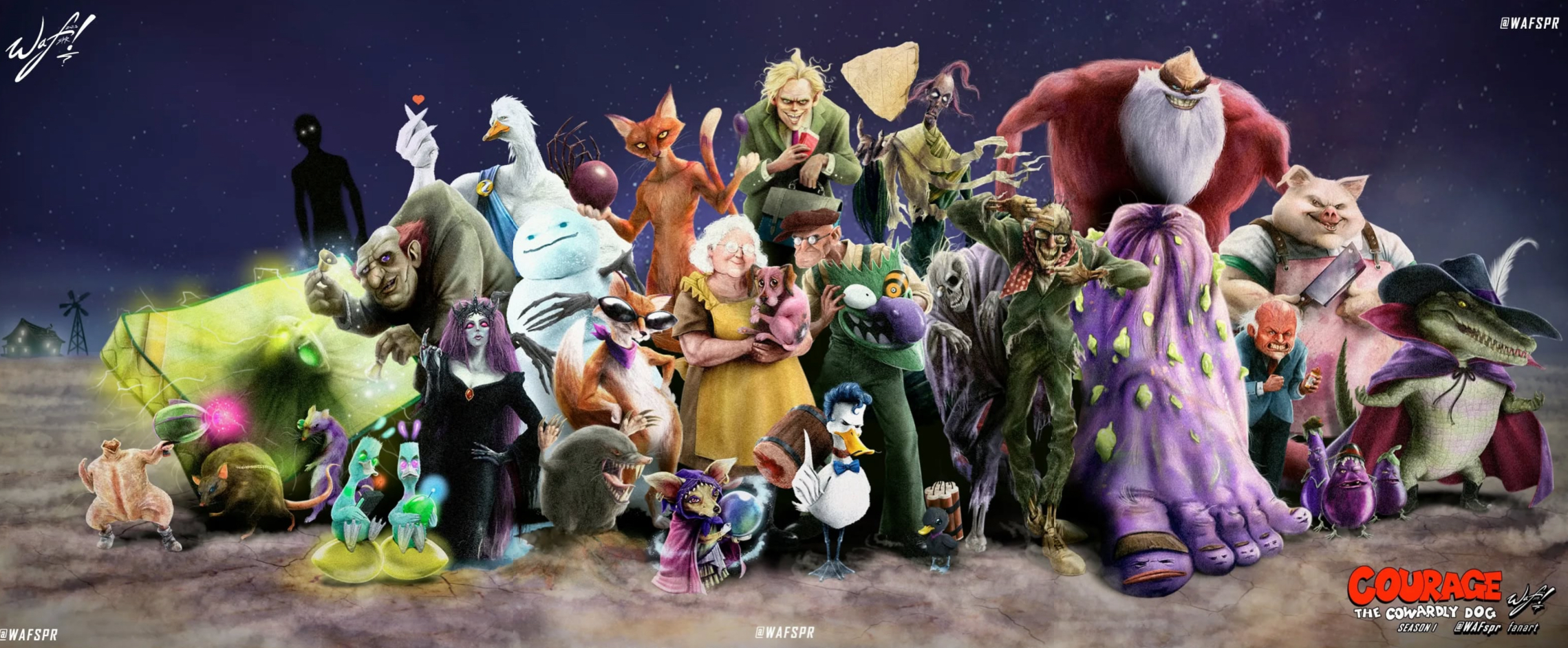 @WAFSPR WAFSPR @WAFSPR COURAGE A THE COWARDLY DOG SEASON WAFspr fanart