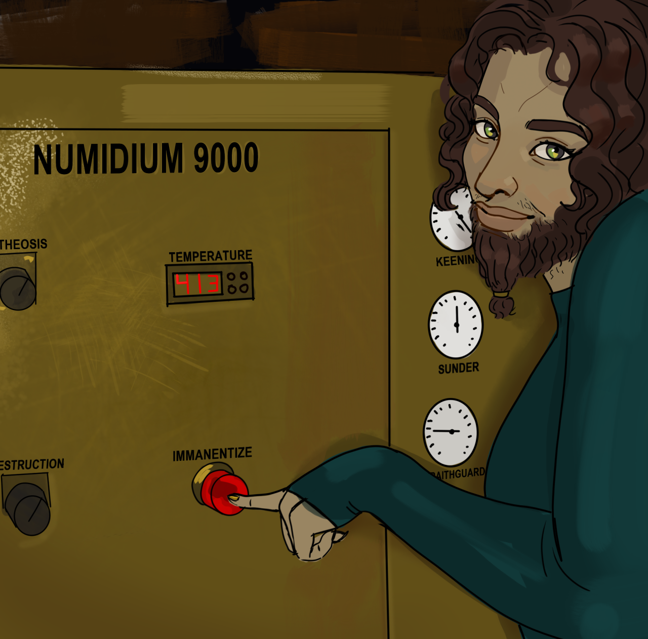 NUMIDIUM 9000 THEOSIS TEMPERATURE 00 KEENIN SUNDER ESTRUCTION IMMANENTIZE AITHGUARD