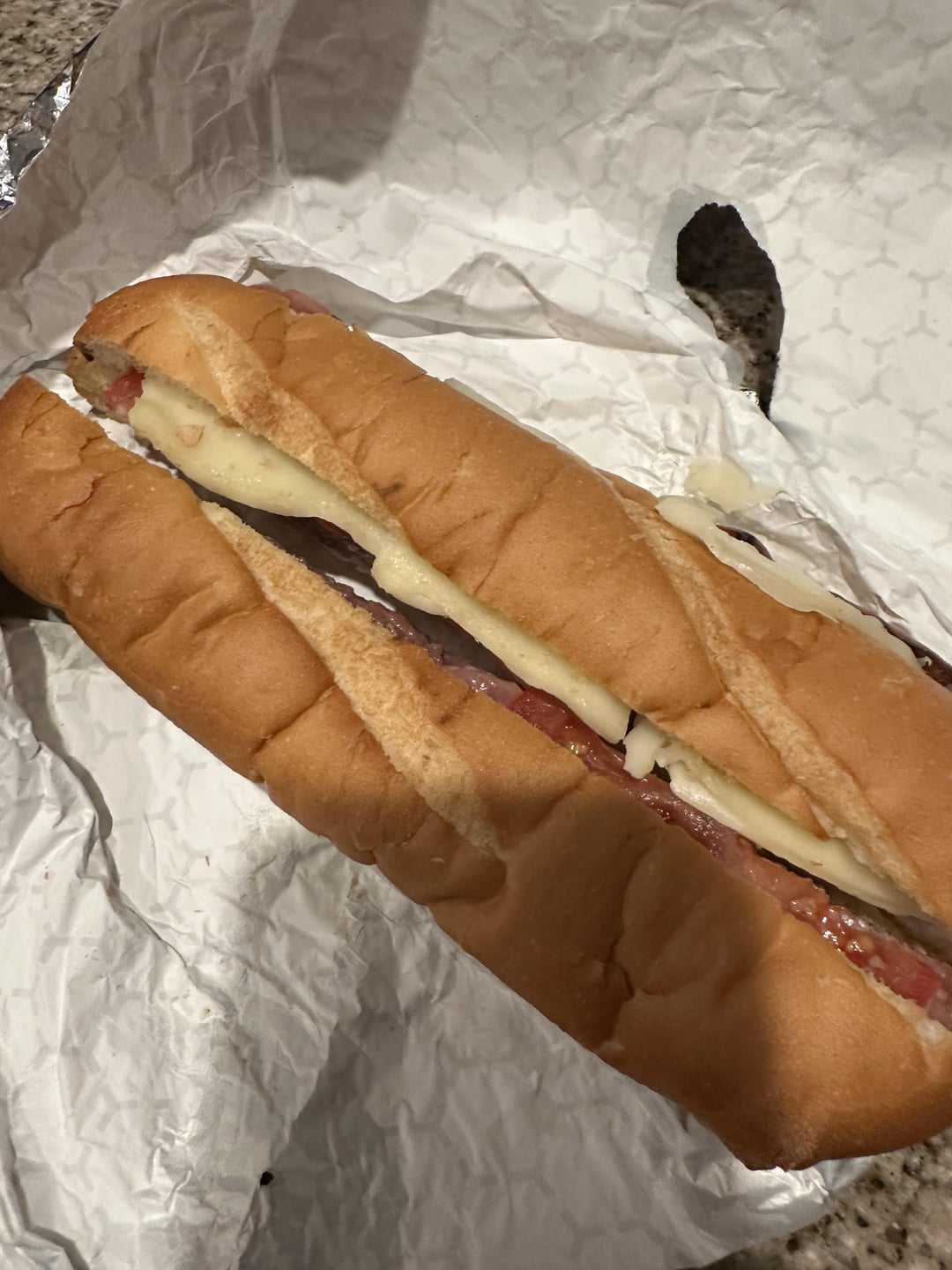 Asked them to cut the sandwich in half