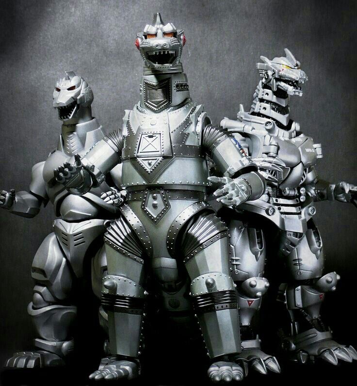 Mechagodzilla trio